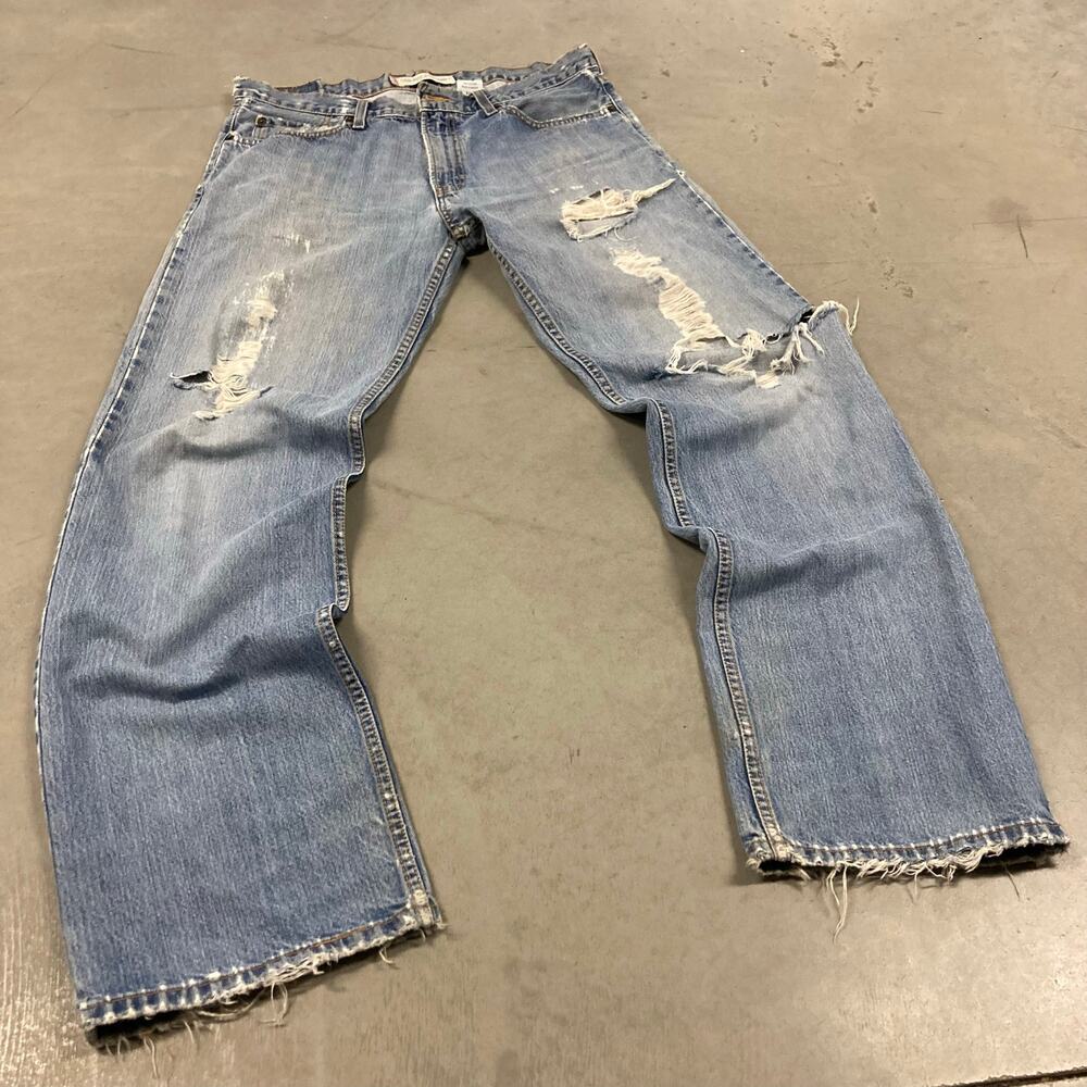 90s Lee patchwork jeans 34x30